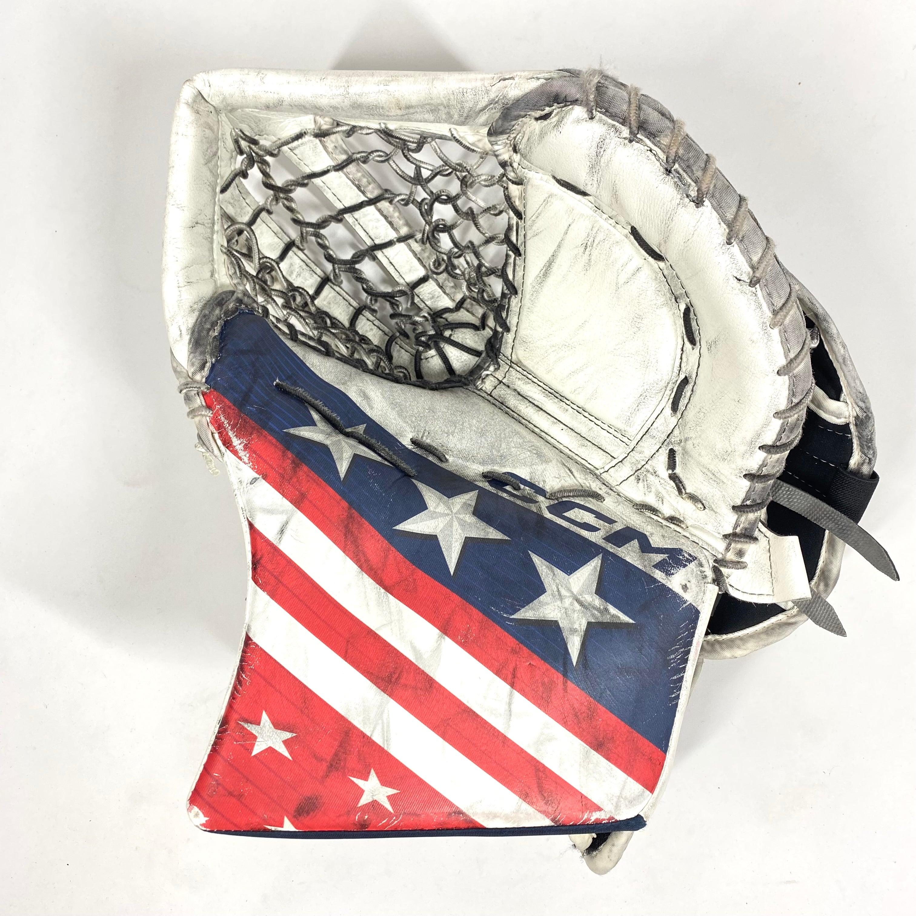 CCM Extreme Flex 6 - Gant de gardien d'occasion (rouge/blanc/bleu)